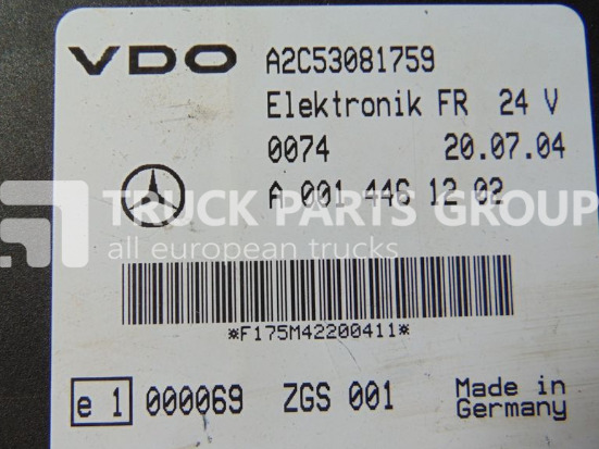 Steuergerät für LKW MERCEDES-BENZ Actros, Atego, Axor FR parameter control unit, EURO 3, EURO 4, E control unit: das Bild 8