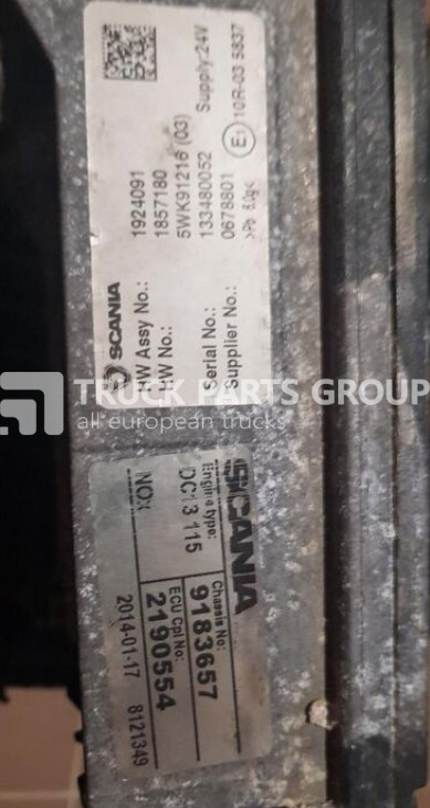 SCANIA T, P, G, R, L series EURO 6, EURO6 emission engine control unit, control unit - Steuergerät für LKW: das Bild 2 SCANIA T, P, G, R, L series EURO 6, EURO6 emission engine control unit, control unit - Steuergerät für LKW: das Bild 2
