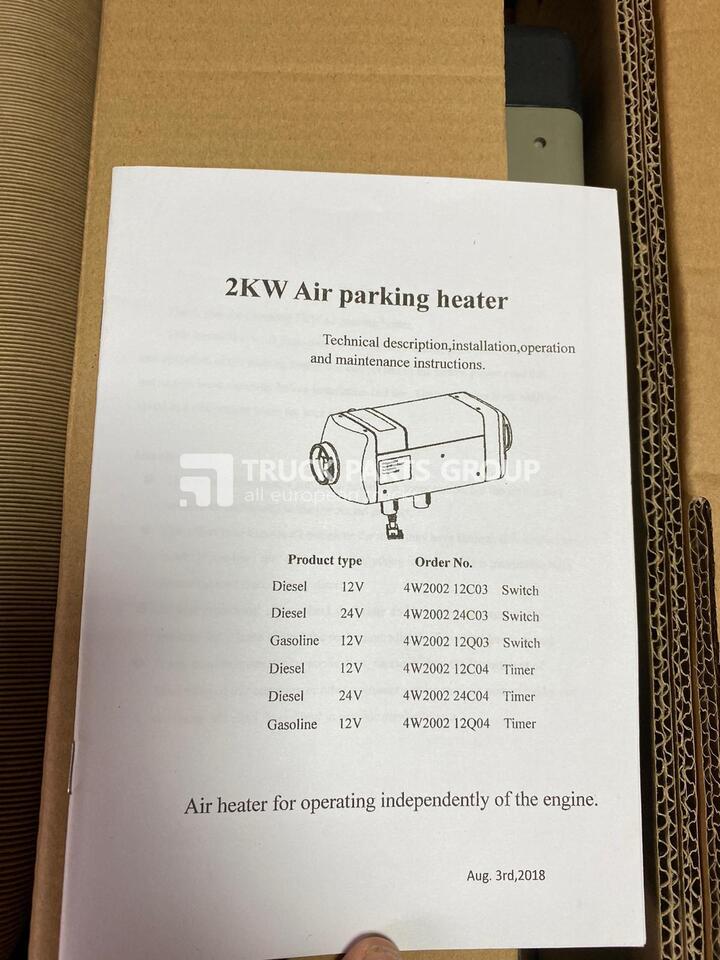 WEBASTO, EBERSPACHER air tonic cab heater, air parking heater, 2 kw, 5 kw air heater - Heizung/ Lüftung für LKW: das Bild 5 WEBASTO, EBERSPACHER air tonic cab heater, air parking heater, 2 kw, 5 kw air heater - Heizung/ Lüftung für LKW: das Bild 5