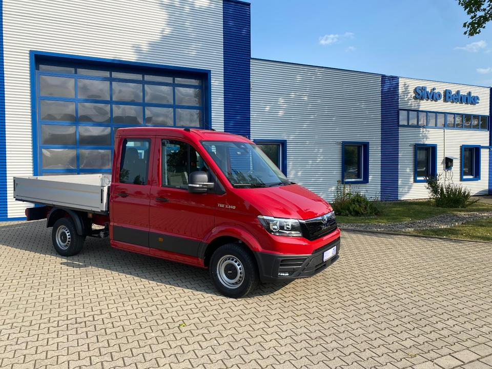 MAN TGE 3.140 Doka Pritsche Next Level *TEMPO*KLIMA*CAM*AHK*APP*PDC*INKL.19% MWST*SOFORT!* - Pritsche Transporter, Transporter mit Doppelkabine: das Bild 1 MAN TGE 3.140 Doka Pritsche Next Level *TEMPO*KLIMA*CAM*AHK*APP*PDC*INKL.19% MWST*SOFORT!* - Pritsche Transporter, Transporter mit Doppelkabine: das Bild 1