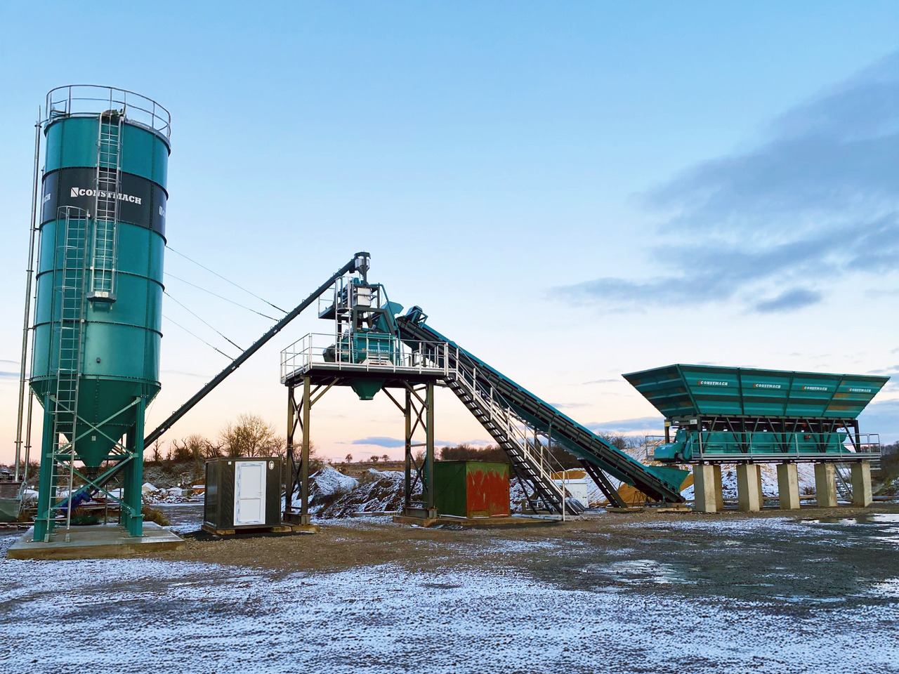 Betonmischanlage, Zustand - NEU Constmach 60 m³/h Compact Concrete Batching Plant With Band: das Bild 6