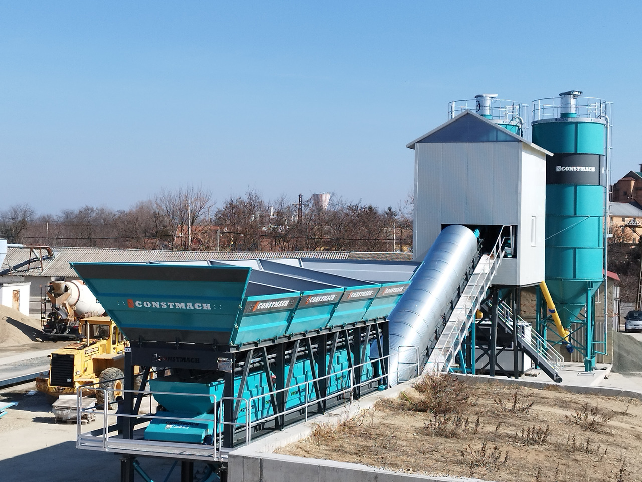 Constmach 60 m³/h Compact Concrete Batching Plant With Band - Betonmischanlage: das Bild 2 Constmach 60 m³/h Compact Concrete Batching Plant With Band - Betonmischanlage: das Bild 2