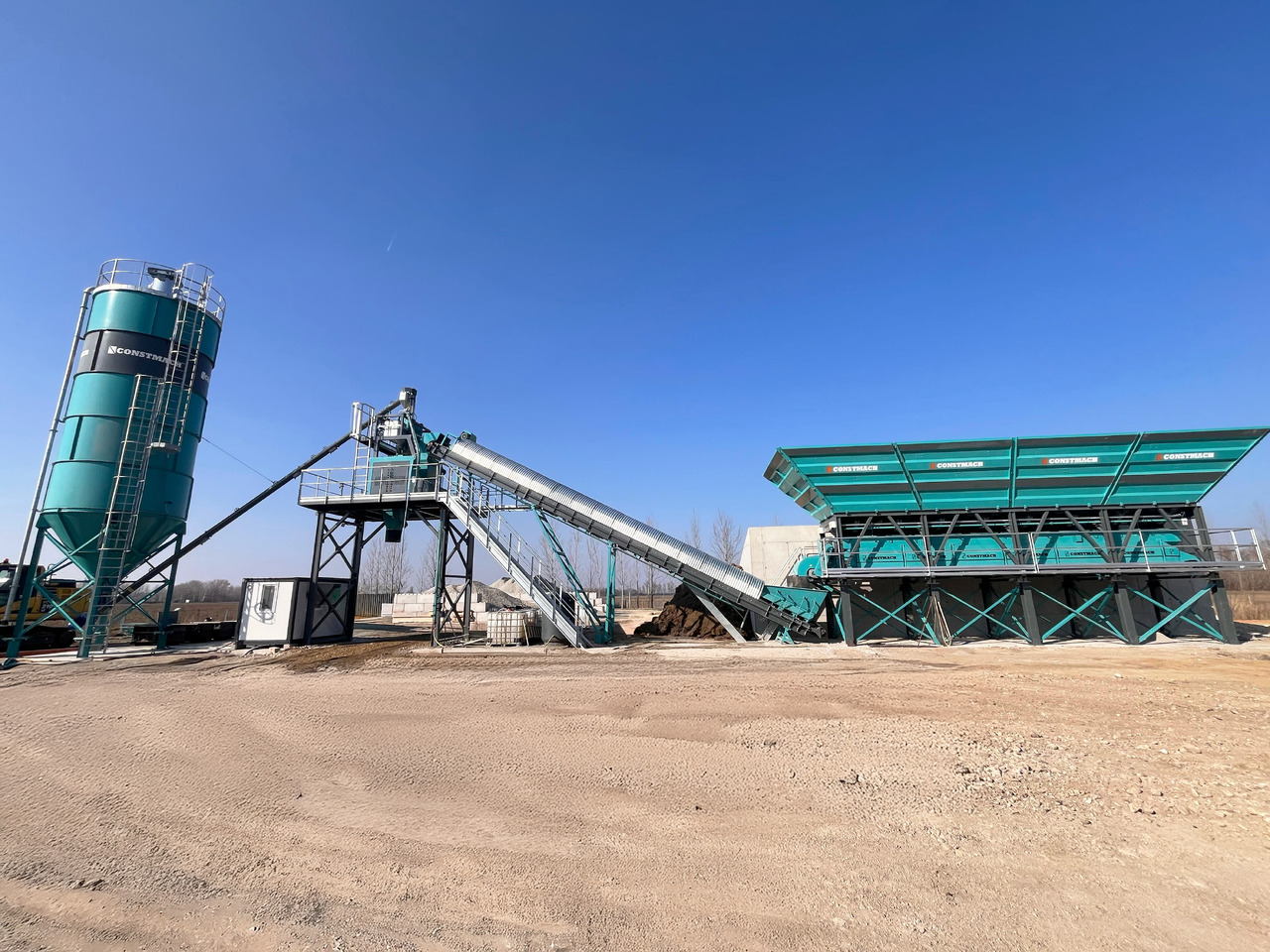 Betonmischanlage, Zustand - NEU Constmach 60 m³/h Compact Concrete Batching Plant With Band: das Bild 7