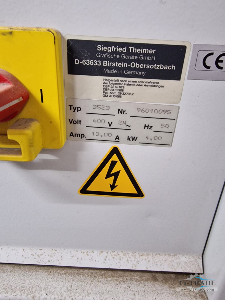Theimer Rapid 95 3523 - Druckmaschine: das Bild 5 Theimer Rapid 95 3523 - Druckmaschine: das Bild 5