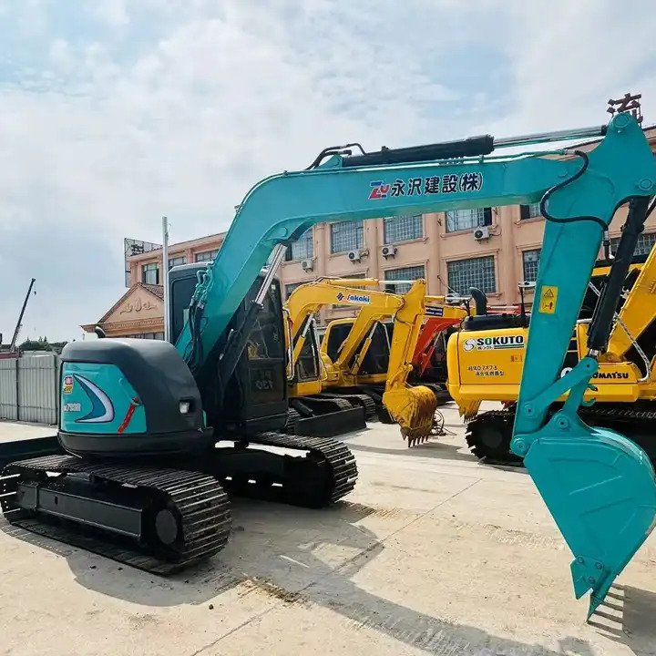 Original Color 7 Ton Hydraulic Excavator Kobelco Sk75-8 Mini Tracked Excavator With Quality Warranty In Shanghai - Kettenbagger: das Bild 1 Original Color 7 Ton Hydraulic Excavator Kobelco Sk75-8 Mini Tracked Excavator With Quality Warranty In Shanghai - Kettenbagger: das Bild 1