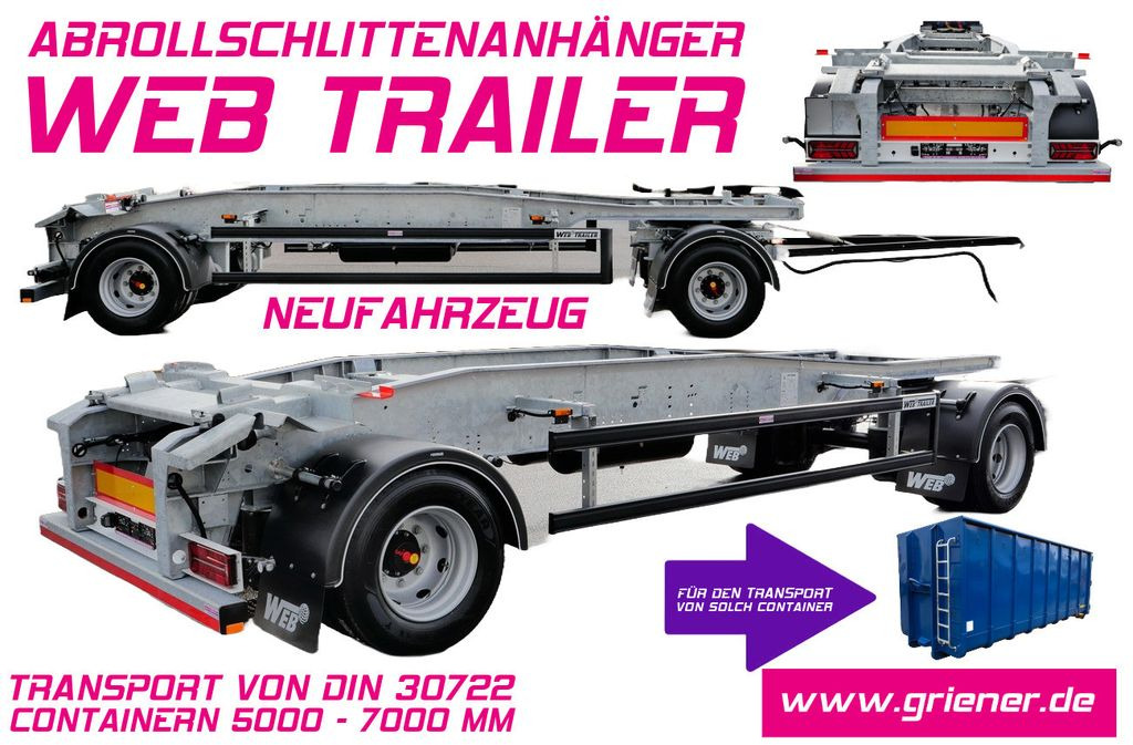 Web-Trailer ARA 18/ DIN 30722 / 5000 - 7000 mm/19,5 VERZINKT Web-Trailer ARA 18/ DIN 30722 / 5000 - 7000 mm/19,5 VERZINKT - Abrollanhänger/ Absetzanhänger: das Bild 1 Web-Trailer ARA 18/ DIN 30722 / 5000 - 7000 mm/19,5 VERZINKT Web-Trailer ARA 18/ DIN 30722 / 5000 - 7000 mm/19,5 VERZINKT - Abrollanhänger/ Absetzanhänger: das Bild 1