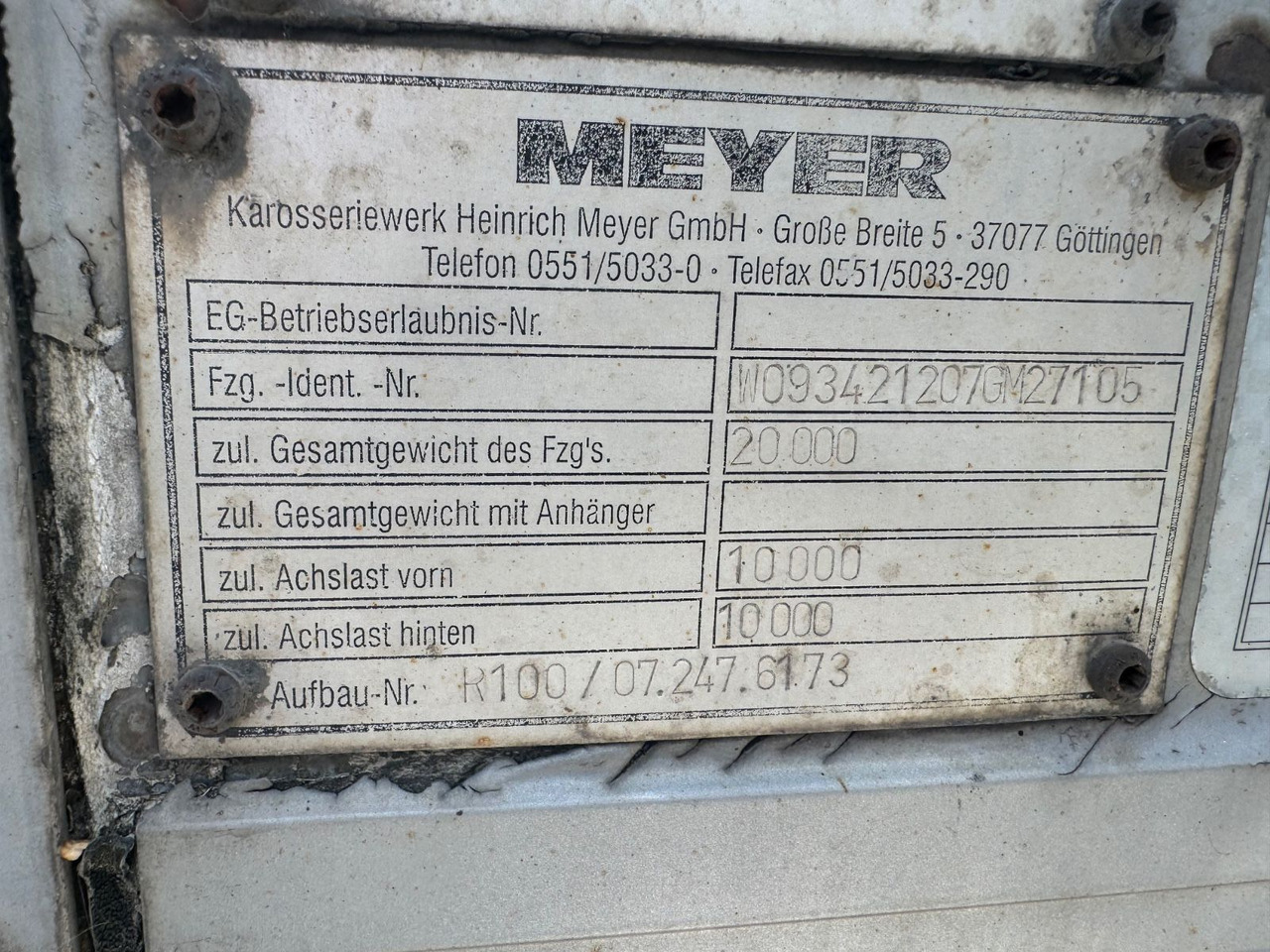 Kühlkoffer Auflieger Wagen-Mayer HSK 10-9 mit LBW: das Bild 9