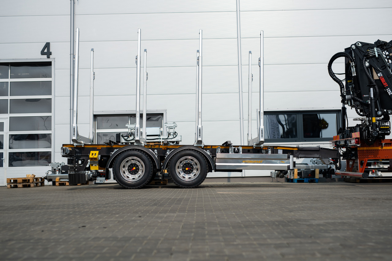 Hydrofast Przyczepa tandem od przewozu drewna na stanie / Timber tandem trailer in stock /Tandem-Anhänger aus Holz/ - Holzanhänger: das Bild 1 Hydrofast Przyczepa tandem od przewozu drewna na stanie / Timber tandem trailer in stock /Tandem-Anhänger aus Holz/ - Holzanhänger: das Bild 1