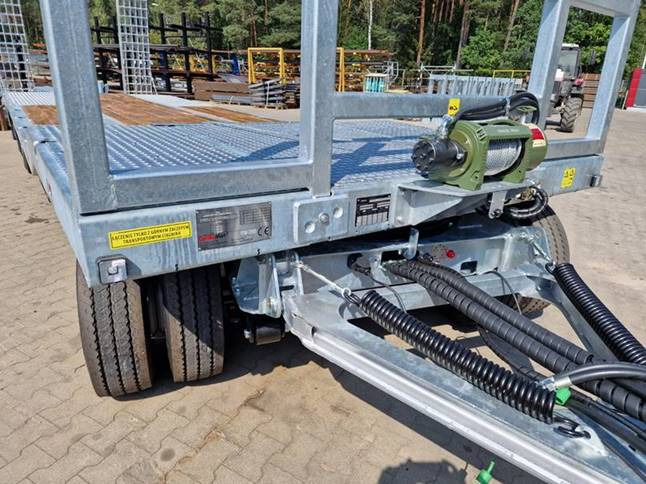 Landwirtschaftlicher Plattformanhänger, Zustand - NEU Cynkomet Plattformauflieger / Trailer / Remorque / Rimorchio a piattaforma / Remolque de plataforma / Прицеп для перевозки техники / Przyczepa maszynowa RM-240 18 t: das Bild 6