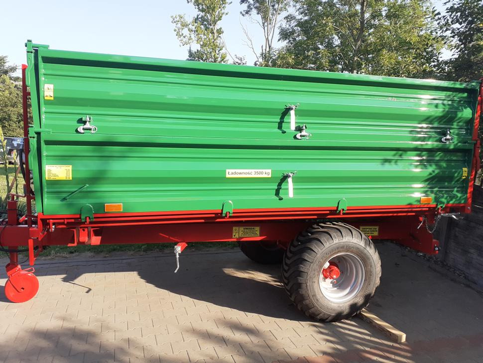 Landwirtschaftlicher Kipper, Zustand - NEU Techmont Anhänger / Trailer / Remorque / Rimorchio / Прицеп одноосный / Przyczepa jednoosiowa T-151/1 3,5 t: das Bild 15