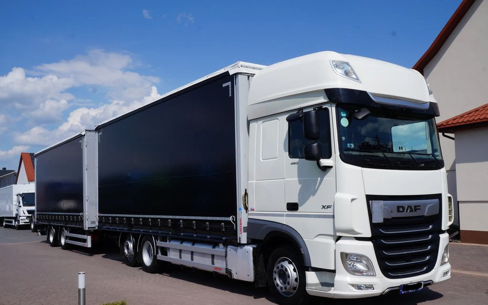DAF XF 480 EURO 6 ZESTAW TANDEM PRZEJAZDOWY 120 M3 7,7 M + 7,7 M WECON - Plane LKW: das Bild 1 DAF XF 480 EURO 6 ZESTAW TANDEM PRZEJAZDOWY 120 M3 7,7 M + 7,7 M WECON - Plane LKW: das Bild 1
