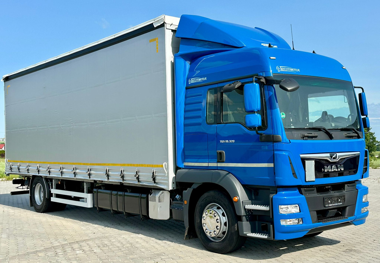 MAN TGM 18.320 / FIRANKA / 20 EUROPALET / 8.3 M DŁUGOŚCI / AUTOMAT / SYPIALKA / 2018 ROK / 9 809 KG ŁADOWNOŚCI - Plane LKW: das Bild 1 MAN TGM 18.320 / FIRANKA / 20 EUROPALET / 8.3 M DŁUGOŚCI / AUTOMAT / SYPIALKA / 2018 ROK / 9 809 KG ŁADOWNOŚCI - Plane LKW: das Bild 1