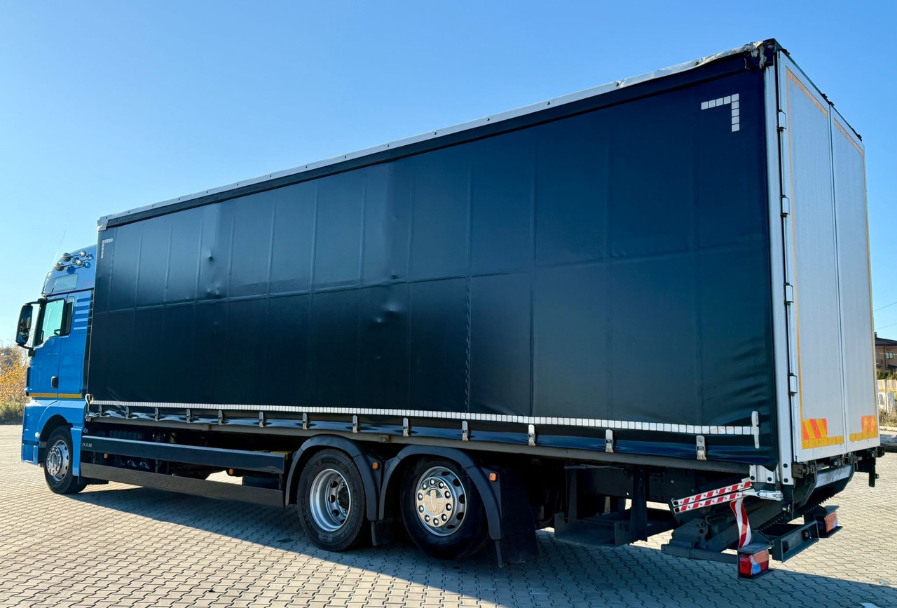 MAN TGX 26.420 / FIRANKA / WINDA / 23 EUROPALETY / 6x2 / AUTOMAT / EURO 6 / OŚ PODNOSZONA / DUŻA KABINA / 2019 ROK - Plane LKW: das Bild 4 MAN TGX 26.420 / FIRANKA / WINDA / 23 EUROPALETY / 6x2 / AUTOMAT / EURO 6 / OŚ PODNOSZONA / DUŻA KABINA / 2019 ROK - Plane LKW: das Bild 4