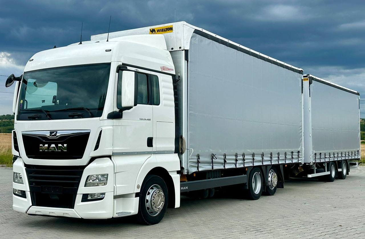 MAN TGX 26.460 / ZESTAW PRZEJAZDOWY / 38 PALET / AUTOMAT / SYPIALKA / PRZYCZEPA WIELTON / 2019 ROK / NISKI PRZEBIEG - Plane LKW: das Bild 1 MAN TGX 26.460 / ZESTAW PRZEJAZDOWY / 38 PALET / AUTOMAT / SYPIALKA / PRZYCZEPA WIELTON / 2019 ROK / NISKI PRZEBIEG - Plane LKW: das Bild 1
