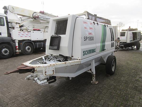 2014 SCHWING SP1800 D 129KW trailer pump - Stationäre Betonpumpe: das Bild 2 2014 SCHWING SP1800 D 129KW trailer pump - Stationäre Betonpumpe: das Bild 2