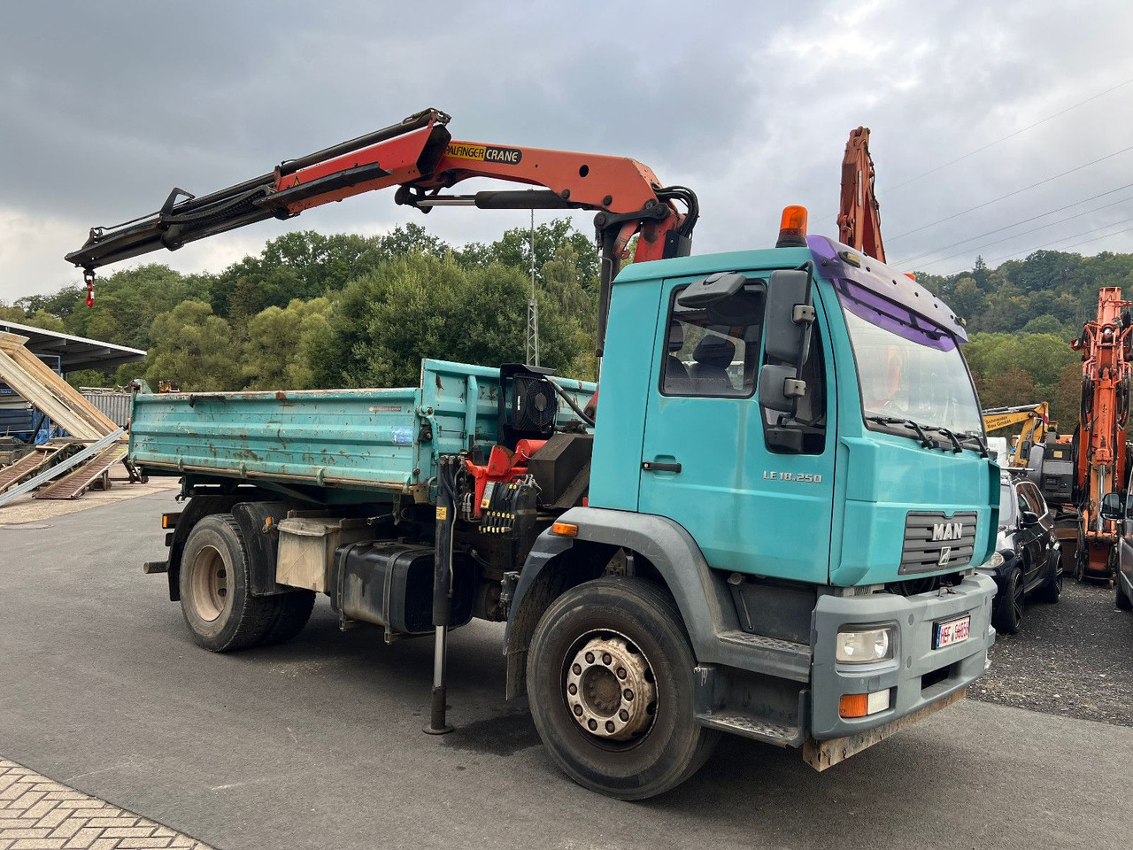 MAN 18.250 Palfinger 11502 - Kipper, Autokran: das Bild 2 MAN 18.250 Palfinger 11502 - Kipper, Autokran: das Bild 2