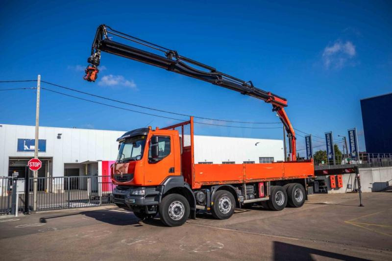 Renault KERAX 380DXI+E5+PK18TM/4EXT - Pritsche LKW, Autokran: das Bild 1 Renault KERAX 380DXI+E5+PK18TM/4EXT - Pritsche LKW, Autokran: das Bild 1