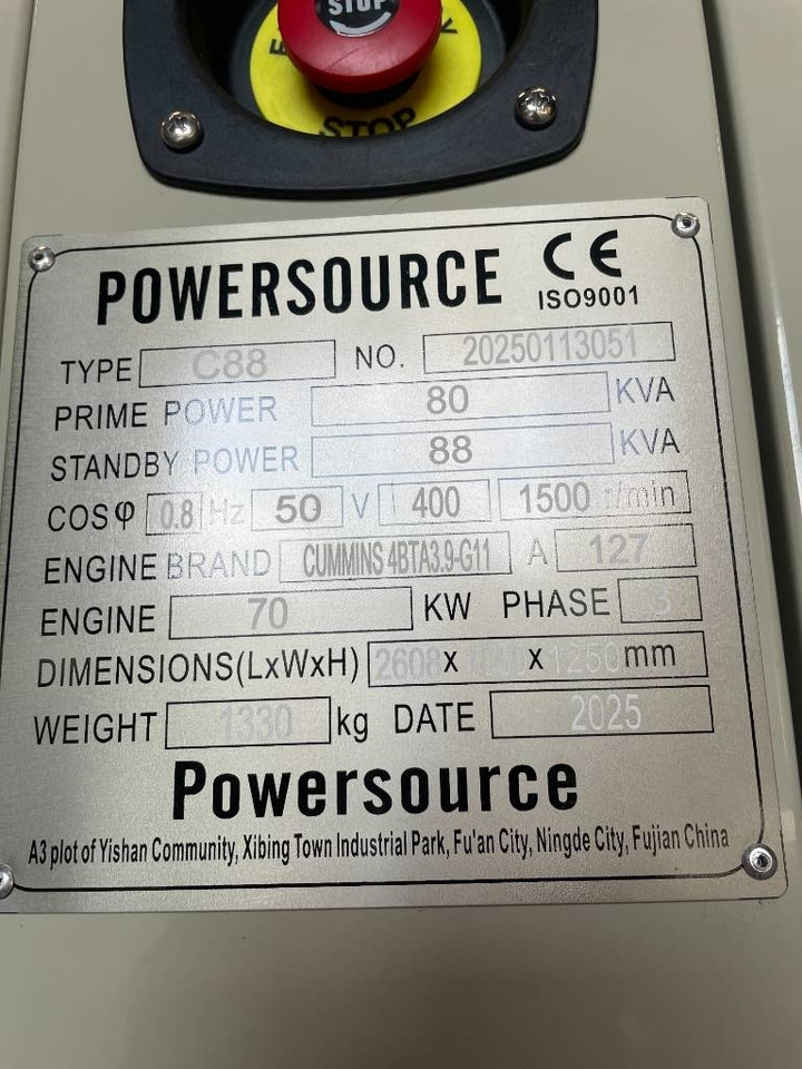 Stromgenerator, Zustand - NEU Cummins 4BTA3.9-G11 - 88 kVA Generator - DPX-19834: das Bild 6