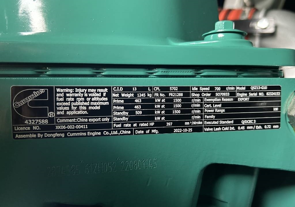 Stromgenerator, Zustand - NEU Cummins C550D5 - 550 kVA Generator - DPX-18522: das Bild 11