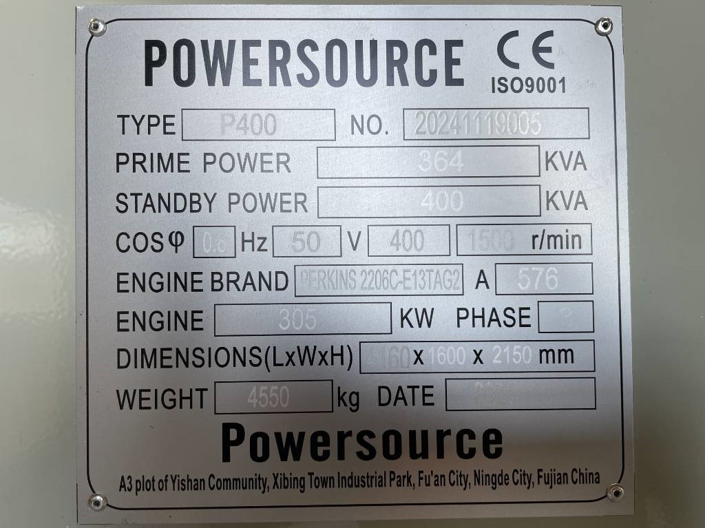 Perkins 2206C-E13TAG2 - 400 kVA Generator - DPX-19812 - Stromgenerator: das Bild 5 Perkins 2206C-E13TAG2 - 400 kVA Generator - DPX-19812 - Stromgenerator: das Bild 5