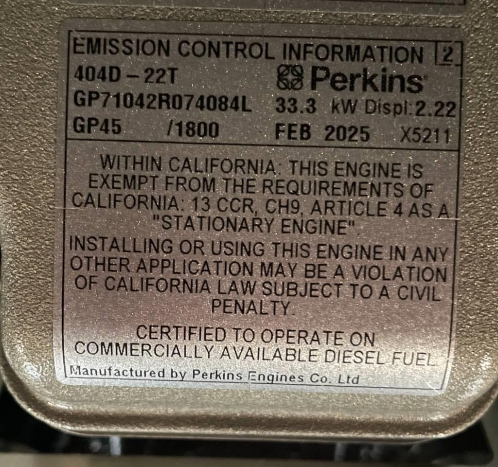 Perkins 404-22TG - 28 kVA Generator - DPX-19801.1 - Stromgenerator: das Bild 4 Perkins 404-22TG - 28 kVA Generator - DPX-19801.1 - Stromgenerator: das Bild 4