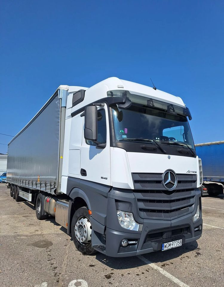 Mercedes-Benz Actros 1845 LSnRL z naczepą Fliegl - Plane LKW: das Bild 1 Mercedes-Benz Actros 1845 LSnRL z naczepą Fliegl - Plane LKW: das Bild 1