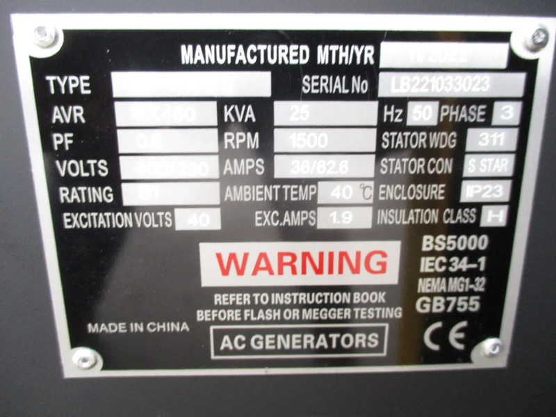 Stromgenerator, Zustand - NEU Stedefra VG-R30 , 37.5 KVA , New Diesel generator, 3 Phase: das Bild 13 Stromgenerator, Zustand - NEU Stedefra VG-R30 , 37.5 KVA , New Diesel generator, 3 Phase: das Bild 13