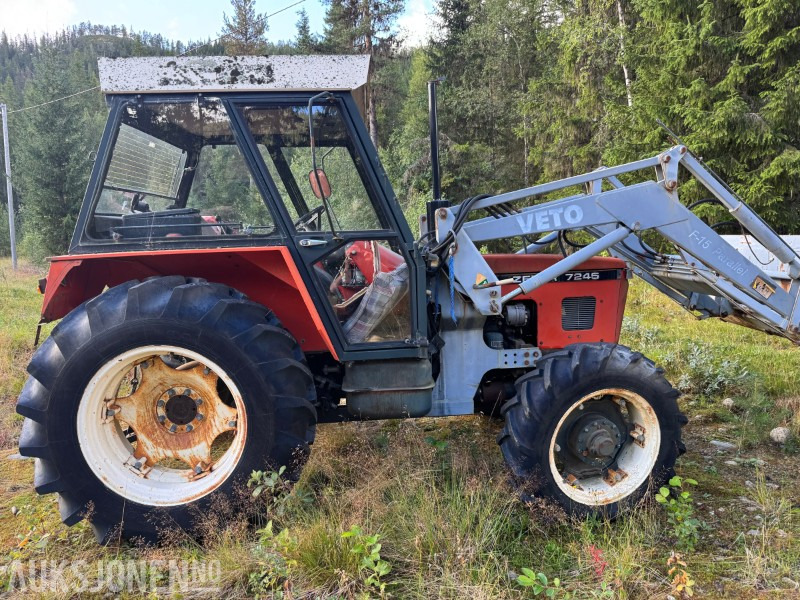 1987 Zetor 7245 mva fri traktor med Veto F15 lasteapparat 474 timer - Traktor: das Bild 3 1987 Zetor 7245 mva fri traktor med Veto F15 lasteapparat 474 timer - Traktor: das Bild 3