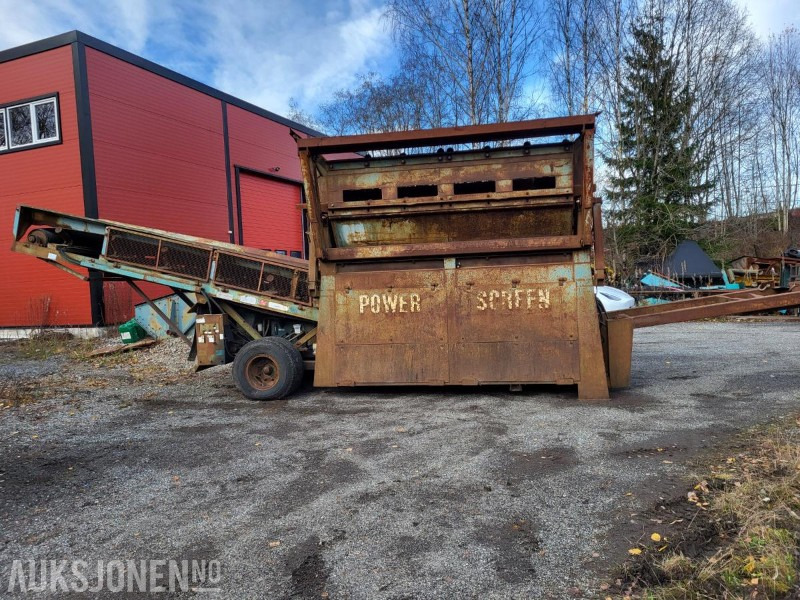 1993 Powerscreen Powergrid grovsorteringsverk for sortering av jord og oppgravde masser. - Siebmaschine: das Bild 1 1993 Powerscreen Powergrid grovsorteringsverk for sortering av jord og oppgravde masser. - Siebmaschine: das Bild 1