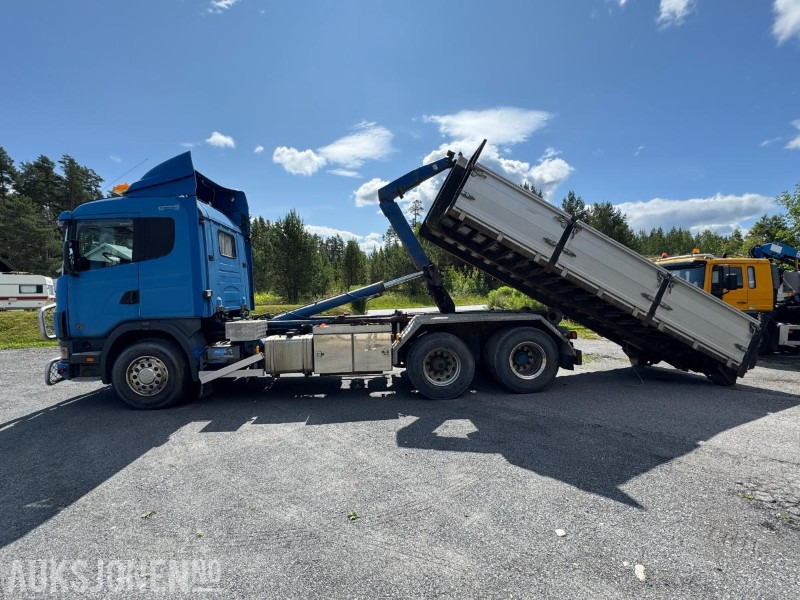 2001 Scania R 164GB 6X2NA 480 / krokbil med flak og uttak for kran - Abrollkipper: das Bild 2 2001 Scania R 164GB 6X2NA 480 / krokbil med flak og uttak for kran - Abrollkipper: das Bild 2