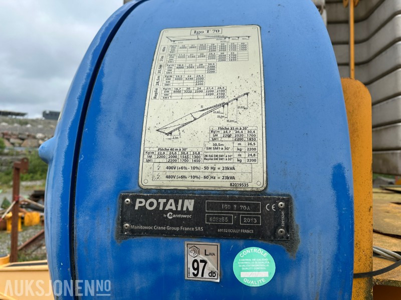 2013 - Potain IGO T70A - Selvreisende Byggekran - Kran: das Bild 5 2013 - Potain IGO T70A - Selvreisende Byggekran - Kran: das Bild 5
