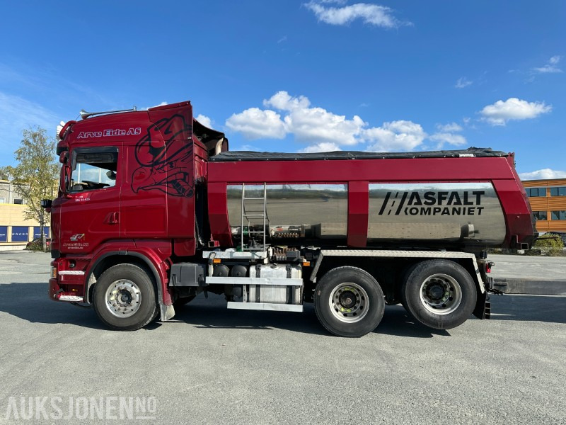 2013 Scania R500 tippbil med asfaltbalje og tippkasse - Brøyterigget - Euro 5 - Kipper: das Bild 5 2013 Scania R500 tippbil med asfaltbalje og tippkasse - Brøyterigget - Euro 5 - Kipper: das Bild 5