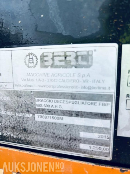 2015 Berti 600 FB600 A.H.G - Krattknuser/kantklipper - Traktor: das Bild 5 2015 Berti 600 FB600 A.H.G - Krattknuser/kantklipper - Traktor: das Bild 5