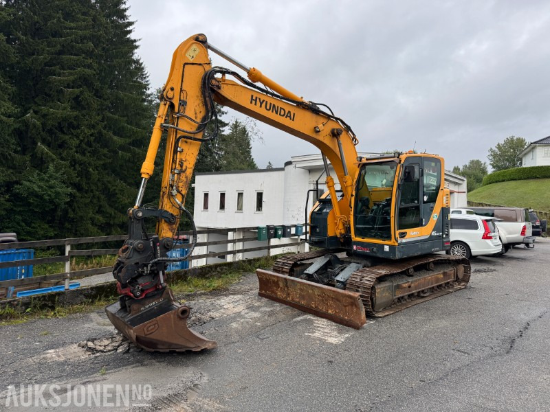 2015 Hyundai ROBEX 145LCR-9A Beltegraver - Tiltrotator - Pusseskuffe - Graveskuffe - Bagger: das Bild 1 2015 Hyundai ROBEX 145LCR-9A Beltegraver - Tiltrotator - Pusseskuffe - Graveskuffe - Bagger: das Bild 1