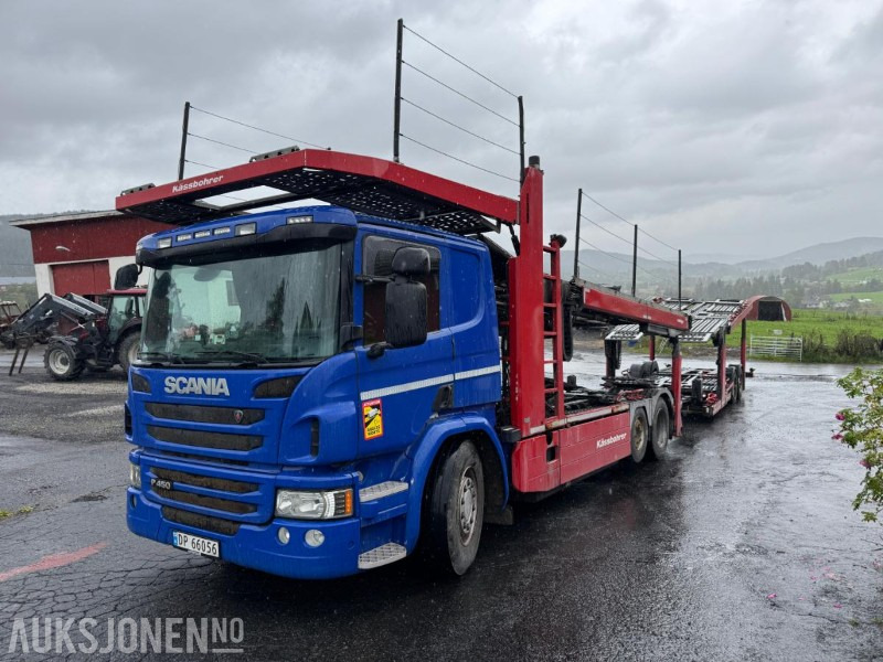 2015 Scania P 450 biltransport med henger / EU-godkjent - Autotransporter LKW: das Bild 1 2015 Scania P 450 biltransport med henger / EU-godkjent - Autotransporter LKW: das Bild 1