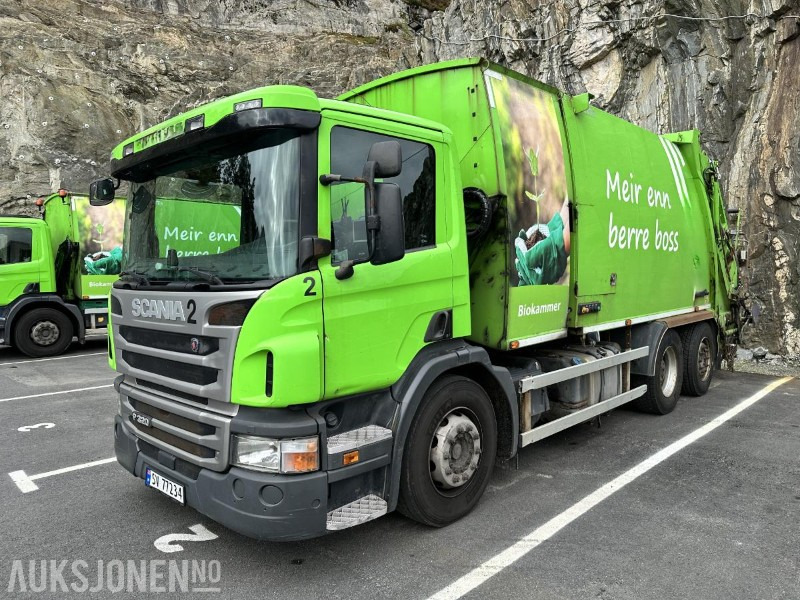 2016 Scania P320 Komprimatorbil - 2 kammer Inkl. biokammer/MTM påbygg/EU ok, 288978km - Müllwagen: das Bild 1 2016 Scania P320 Komprimatorbil - 2 kammer Inkl. biokammer/MTM påbygg/EU ok, 288978km - Müllwagen: das Bild 1