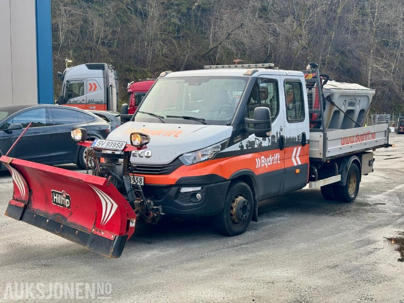 2018 Iveco Daily Kranbil m/Tipp - S/V Dekk - Saltstrøer - Brøyteskjær - Webasto - S/V Dekk - Eu-godkjent til 08/25 - Km: 106672 - Autokran: das Bild 1 2018 Iveco Daily Kranbil m/Tipp - S/V Dekk - Saltstrøer - Brøyteskjær - Webasto - S/V Dekk - Eu-godkjent til 08/25 - Km: 106672 - Autokran: das Bild 1