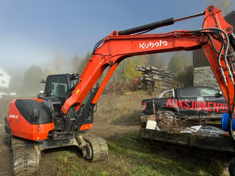 2018 Kubota KX080-4 ROTOTILT, 2 SKUFFER, SENTRALSMØRING - Bagger: das Bild 3 2018 Kubota KX080-4 ROTOTILT, 2 SKUFFER, SENTRALSMØRING - Bagger: das Bild 3