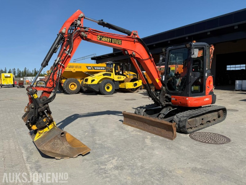 2018 Kubota U55-4 BELTEGRAVER ENGCON TILTROTATOR 2 SKUFFER SERVICEHISTORIKK SENTRALSMØRING - Bagger: das Bild 1 2018 Kubota U55-4 BELTEGRAVER ENGCON TILTROTATOR 2 SKUFFER SERVICEHISTORIKK SENTRALSMØRING - Bagger: das Bild 1