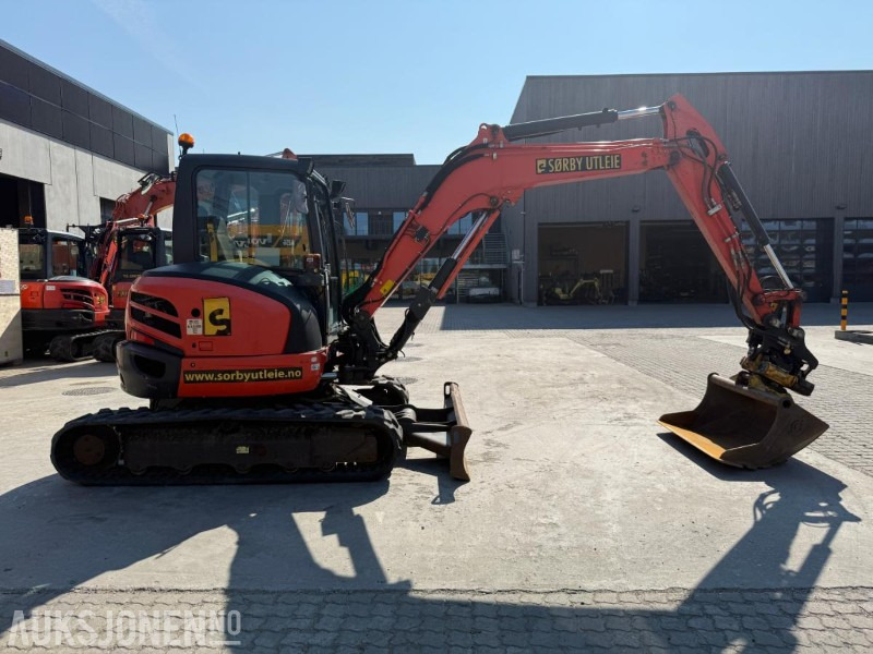 2018 Kubota U55-4 BELTEGRAVER ENGCON TILTROTATOR 2 SKUFFER SERVICEHISTORIKK SENTRALSMØRING - Bagger: das Bild 4 2018 Kubota U55-4 BELTEGRAVER ENGCON TILTROTATOR 2 SKUFFER SERVICEHISTORIKK SENTRALSMØRING - Bagger: das Bild 4