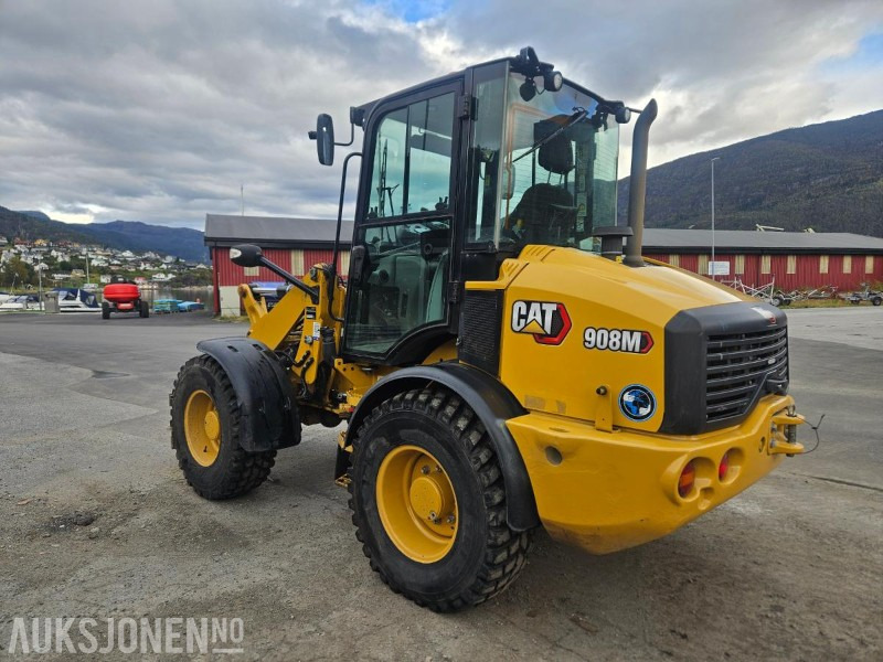 2020 Cat 908M 1.3m3 Skuffe. Pallegaffel - Radlader: das Bild 3 2020 Cat 908M 1.3m3 Skuffe. Pallegaffel - Radlader: das Bild 3