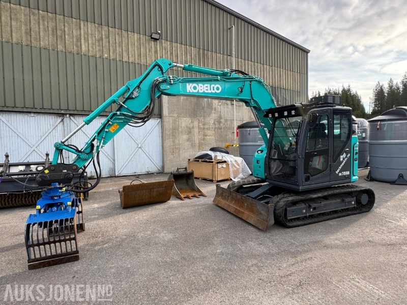2020 Kobelco SK75SR-7 GRAVEMASKIN MED 2 SKUFFER OG SORTERINGSKLYPE - Bagger: das Bild 1 2020 Kobelco SK75SR-7 GRAVEMASKIN MED 2 SKUFFER OG SORTERINGSKLYPE - Bagger: das Bild 1