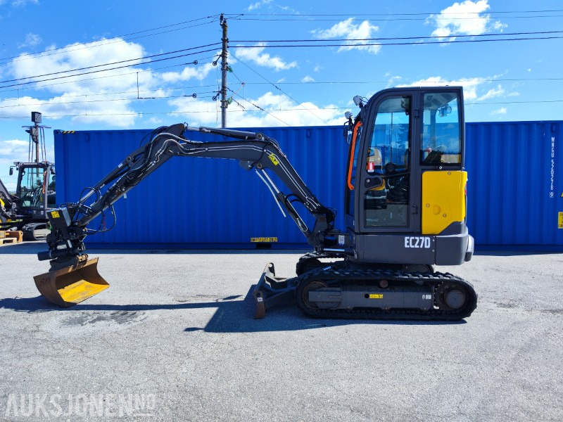 2022 Volvo EC27D – Meget godt utstyrt minigraver med lavt timeantall - Minibagger: das Bild 1 2022 Volvo EC27D – Meget godt utstyrt minigraver med lavt timeantall - Minibagger: das Bild 1