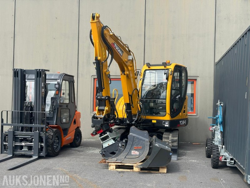 2023 Yuchai YC60-9 6 tonns graver - Rotortilt, graveskuff, pusseskuff og klype. 20 TIMER! - Minibagger: das Bild 1 2023 Yuchai YC60-9 6 tonns graver - Rotortilt, graveskuff, pusseskuff og klype. 20 TIMER! - Minibagger: das Bild 1