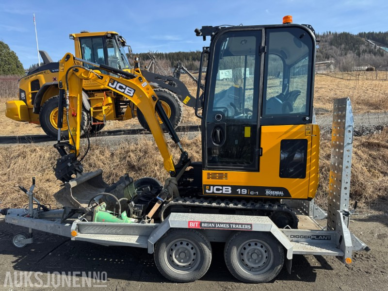 2024 JCB 19 C-1 MINIGRAVER, 3 SKUFFER, PIGGHAMMER, MASKINHENGER, KUN 200 TIMER, UTVIDET GARANTI - Minibagger: das Bild 3 2024 JCB 19 C-1 MINIGRAVER, 3 SKUFFER, PIGGHAMMER, MASKINHENGER, KUN 200 TIMER, UTVIDET GARANTI - Minibagger: das Bild 3