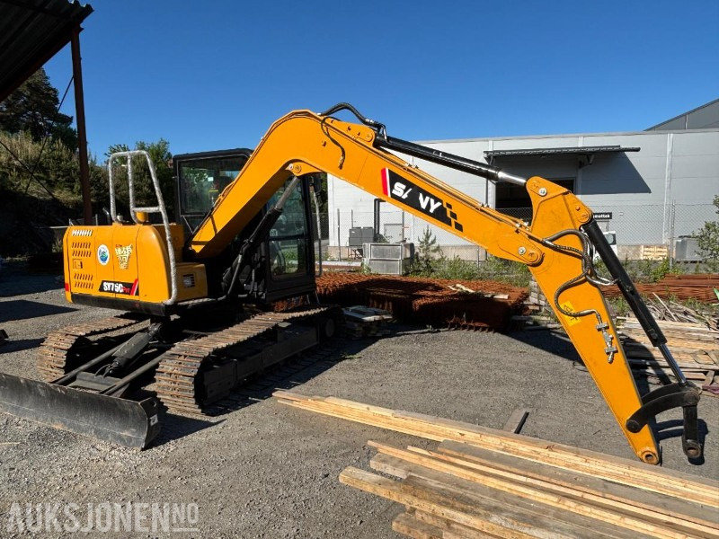 2024 Sany SY75C. S50 Hurtigfeste. Sentralsmøring. Graveskuff ca 320L - Bagger: das Bild 2 2024 Sany SY75C. S50 Hurtigfeste. Sentralsmøring. Graveskuff ca 320L - Bagger: das Bild 2