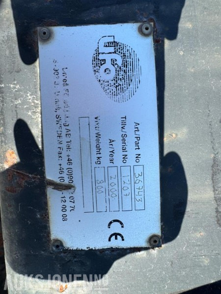 2000 UFO Hjullasterskuff - Anbauteil für Baumaschine: das Bild 4 2000 UFO Hjullasterskuff - Anbauteil für Baumaschine: das Bild 4