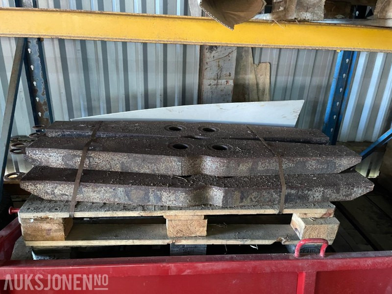 Anbauteil für Baumaschine 5 stk tenner til gravemaskin skuffe: das Bild 1