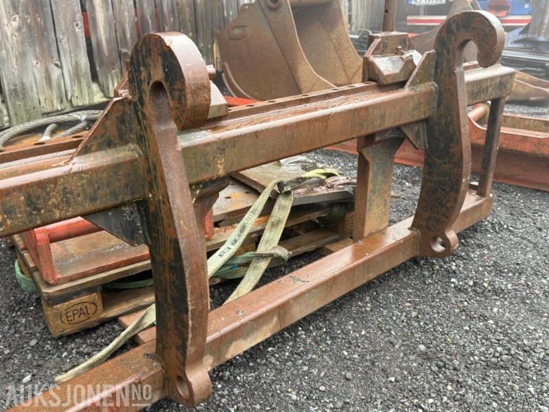 Mekanisk pallegaffel med stort BM-feste - Anbauteil für Baumaschine: das Bild 2 Mekanisk pallegaffel med stort BM-feste - Anbauteil für Baumaschine: das Bild 2