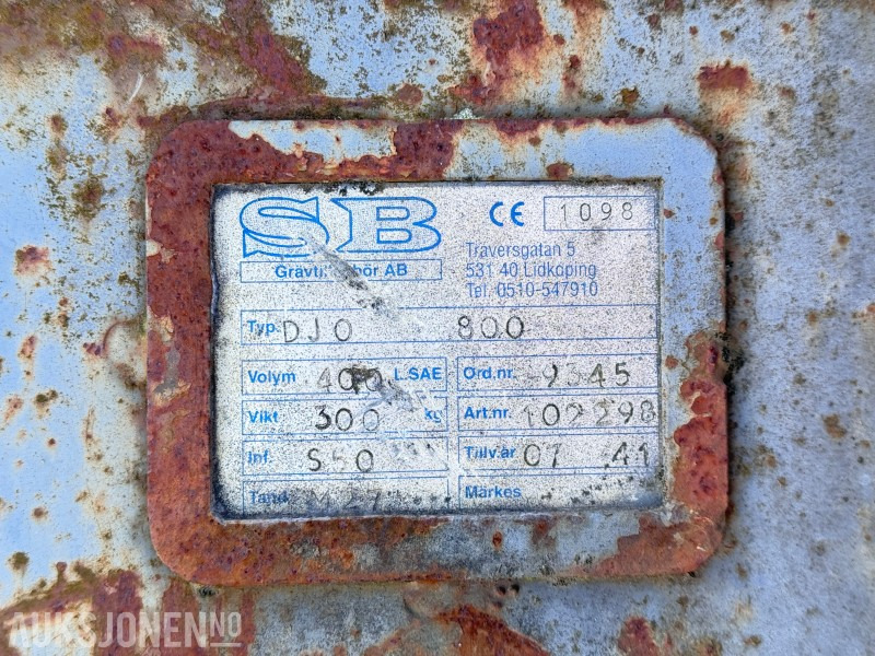Anbauteil für Baumaschine SB graveskuffe / S50: das Bild 9